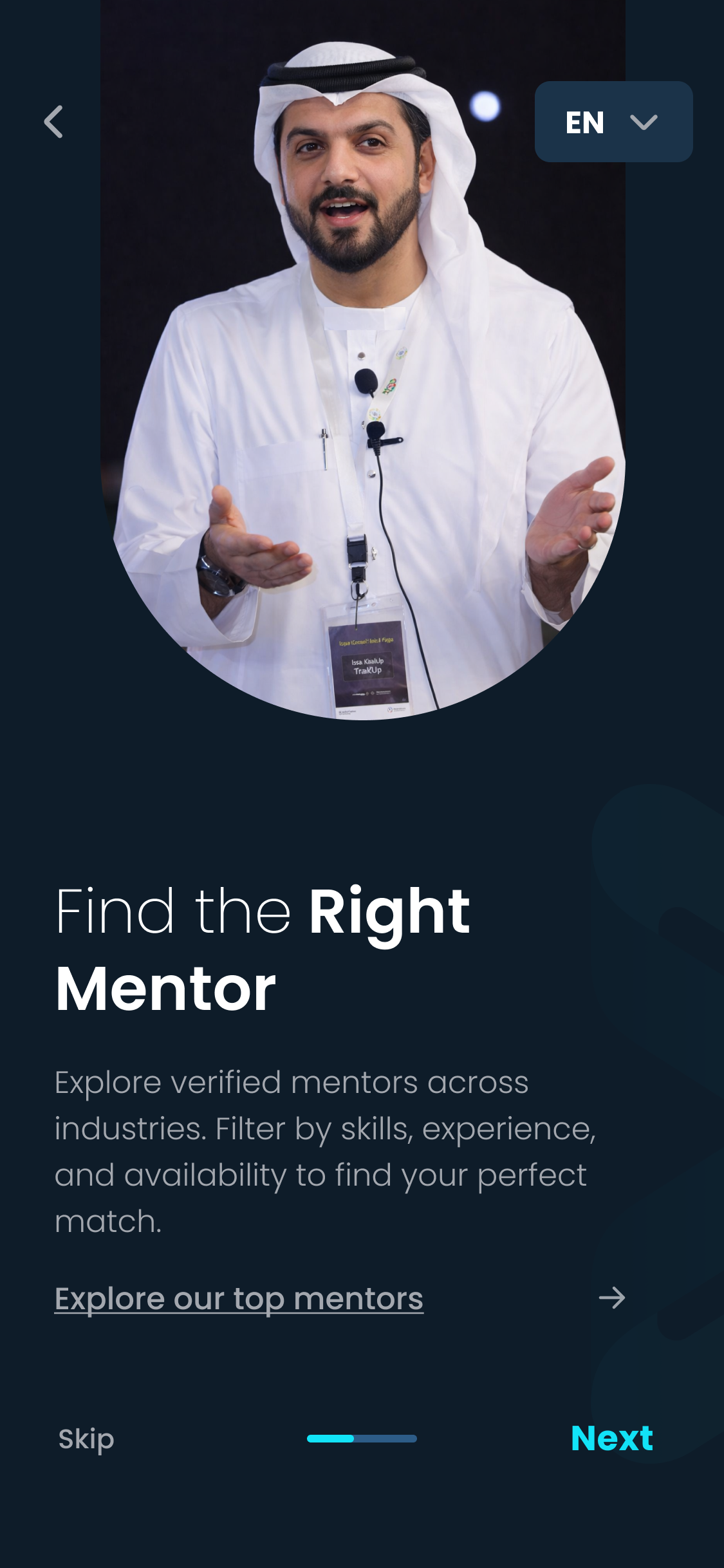 Mentee welcome tour: Find the Right Mentor